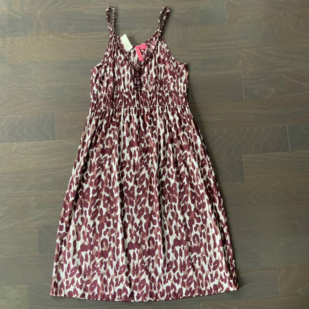 Charlotte Tarantola Silk Animal Print Dress